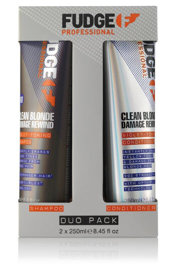 Fudge Clean Blonde Damage Rewind Violet Duo 2 x 250 ml Sjampo og balsam Fudge Clean Blonde Damage Rewind Violet Duo 2 x 250 ml Sjampo og balsam
