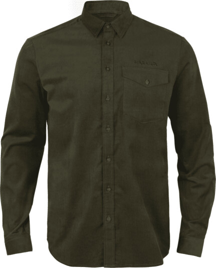 Härkila Men's Kaldfjord Velvet Shirt Grønn XL Man