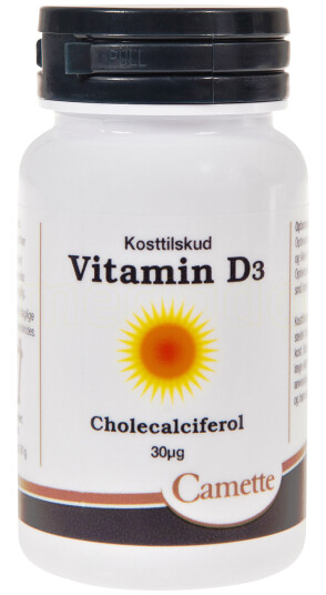 Camette Vitamin D 30 Mcg 180 Tabletter Camette Vitamin D 30 Mcg 180 Tabletter