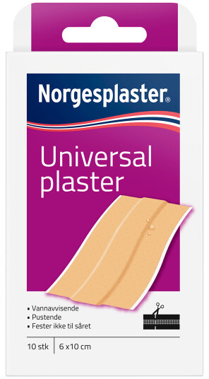 Norgesplaster Universal plaster 6x10 cm 10 stk.