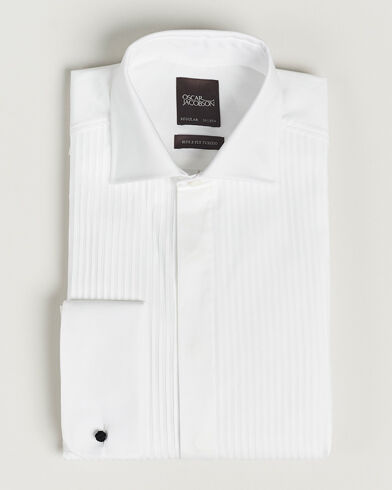 Oscar Jacobson Reg Fit Cut Away Tuxedo Double Cuff White
