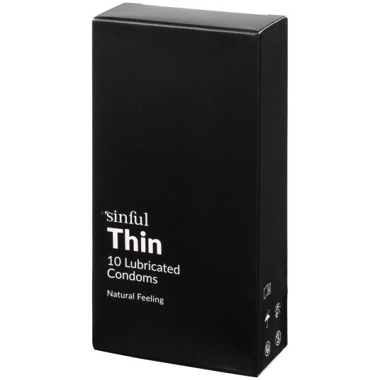 Sinful Thin Kondomer 10 stk      - Klar