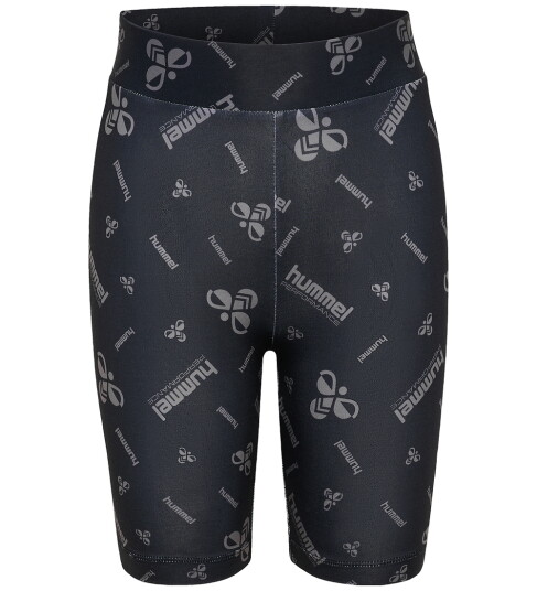 Hummel Sykkelhorts hmlJR Black/Ebony m. Logo 12 år 152 Shorts Grå Svart