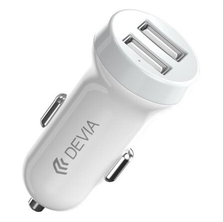 Devia smart billader 2x USB 3,1A hvit + Lightning-kabel