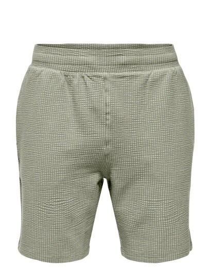 ONLY & SONS Onskian Life Reg Seers. Strp Shorts Vd Khaki green XS