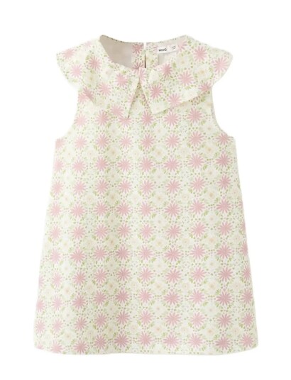 Mango Printed Cotton Dress Multi/patterned 3 4 Mango Printed Cotton Dress Multi/patterned 3 4