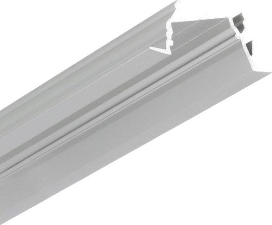 Topmet 2m aluprofil DIAGONAL14 F/TY Anodisert innfelt LED skinne Topmet 2m aluprofil DIAGONAL14 F/TY Anodisert innfelt LED skinne