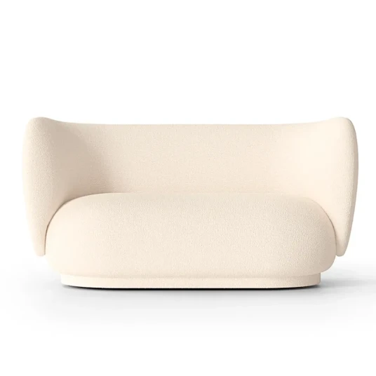 Ferm Living Rico 2 seter sofa Wool Boucle Off white Ferm Living Rico 2 seter sofa Wool Boucle Off white