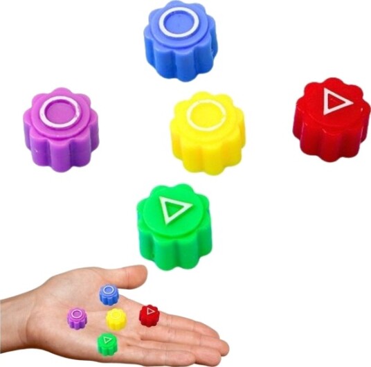 Leantoys Spill ”Kosci Do Gry W Gonggi Hacele” Squid Games 5 Stk. Lean Toys Leantoys Spill ”Kosci Do Gry W Gonggi Hacele” Squid Games 5 Stk. Lean Toys