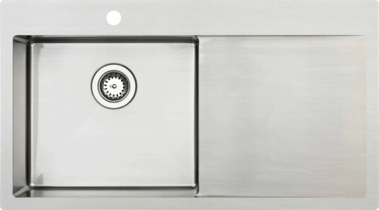 LAVABO KUBUS 900 L SOFT KJØKKENVASK RUSTFRITT STÅL