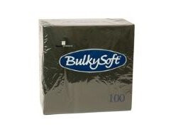 Serviet Bulkysoft 40X40 Cm 3-Lag Sort,10 Pk X 100 Stk