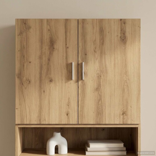 vidaXL Veggskap Artisan eik 80 x 42,5 x 64 cm Konstruert tre