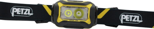Petzl E070ca00 Hodelykt Aria® 2R Svart/Gul