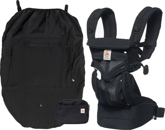 Ergobaby Omni Classic Cool Air Bæresele inkl. Regntrekk Svart Ergobaby Omni Classic Cool Air Bæresele inkl. Regntrekk Svart
