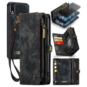 iPhone XR Caseme 2-i-1 Multifunksjonell Lommebok-deksel Svart