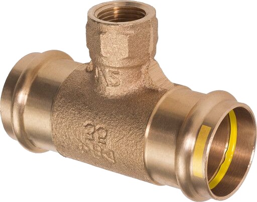 5 stk >B< Gasstrykk RG 15X1/2X15 T-stykke