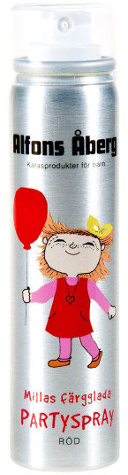 Albert Åberg Alfons Åberg Millas färgglada partyspray 80 ml