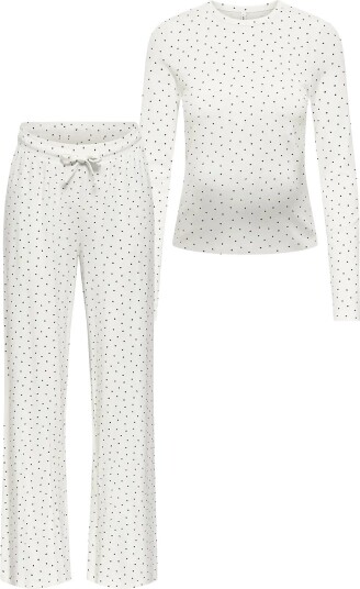 Only Maternity Olmnina Ls Aop Top/U/B Pant Set Jrs CLOUD DANCER XL Only Maternity Olmnina Ls Aop Top/U/B Pant Set Jrs CLOUD DANCER XL