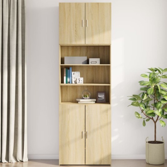  Veggskap sonoma eik 80x42,5x64 cm konstruert tre