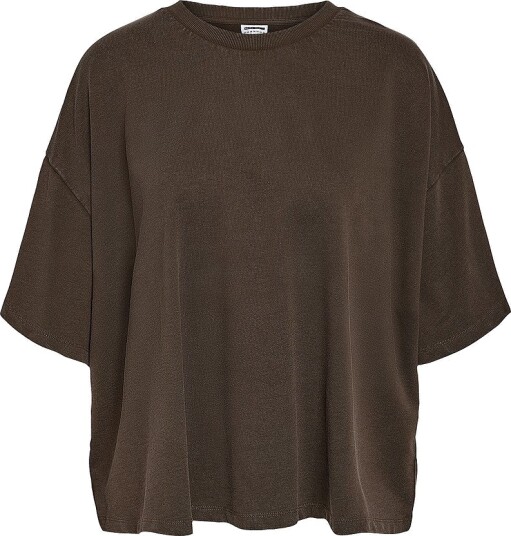 Noisy May Curve - T-skjorte nmAlani Boxy Cropped Top Jrs Cur - Natur