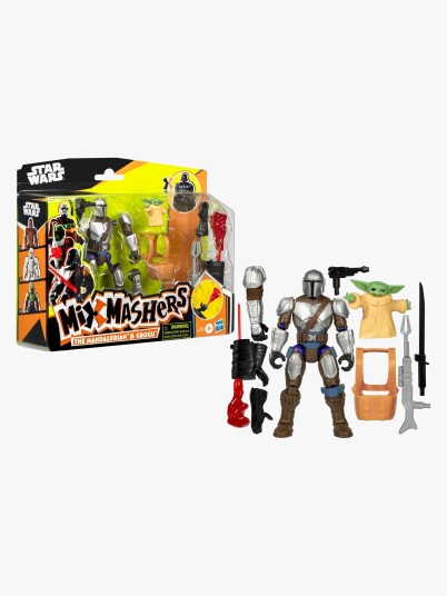 Star Wars Mixmashers The Mandalorian og Grogu Figur - Deluxe ONE SIZE