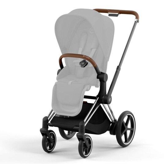 CYBEX Ny! Cybex Barnevogn Platinum Line EPriam Travelsystem Deep Svart/chrome Brun CYBEX Ny! Cybex Barnevogn Platinum Line EPriam Travelsystem Deep Svart/chrome Brun