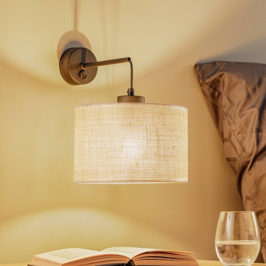 TK Lighting Vegglampe Juta 1 lyskilde