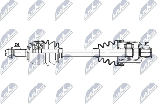 Nty Drivaksel NTY NPW PL 135