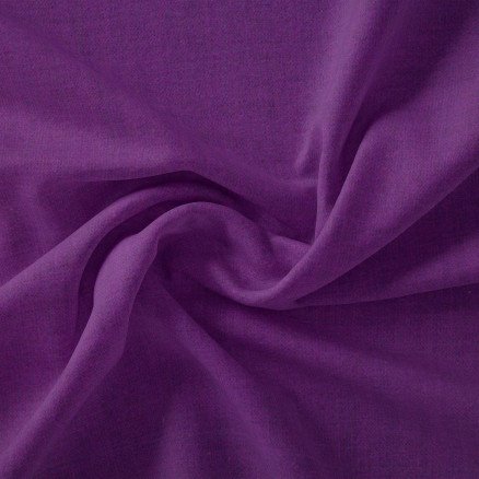 Stoffabrics Swan Solid Bomullslerret Stoff 150cm 558 Fiolett 50cm