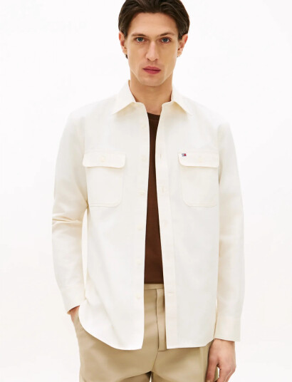 Tommy Hilfiger Overshirt Twill Rf White XL Tommy Hilfiger Overshirt Twill Rf White XL
