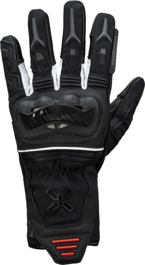 MC-hansker iXS Rapid STX 1.0 Dame Svart /Hvit /Rød S