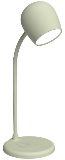Kreafunk Ellie Bordlampe med Trådløs Lader og Høyttaler - Dusty Olive