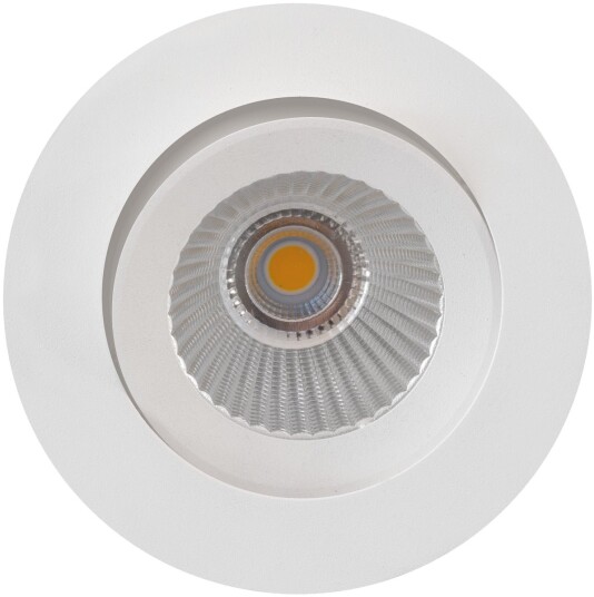 Nordesign E95 lavtbyggende downlight 1800-3000 Kelvin dim to warm RA95 5W - Hvit
