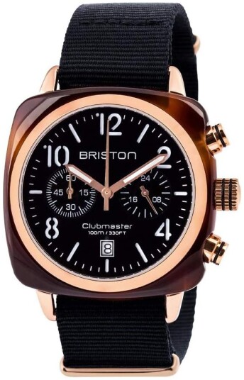 Briston Herreklokke 14140.PRA.T.1.NB Classic Sort/Tekstil