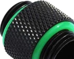 Bitspower Roterbar G1/4" Adapter i Matt Svart for Kjølesystemer