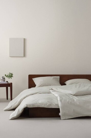Zack PERCALE dynetrekk økologisk Lys beige 140X200
