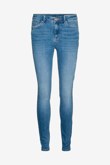Vero Moda Curve Jeans vmcFlash MR Skinny Blå