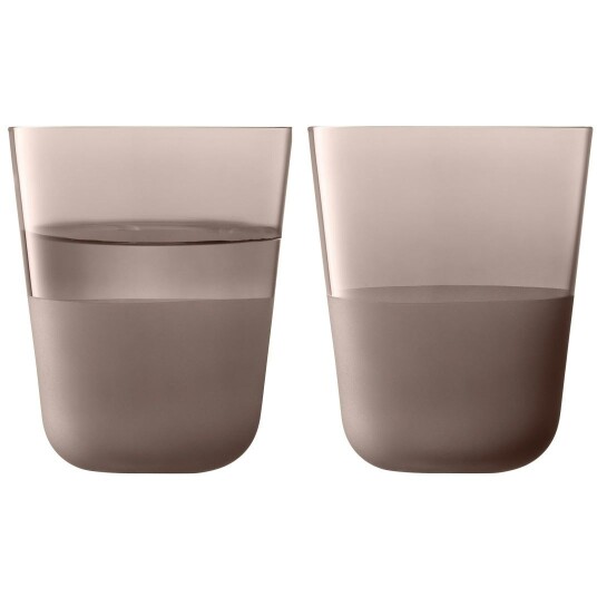 Lsa International Arc Contrast Tumblerglass 38 cl 2 pk Earth Lsa International Arc Contrast Tumblerglass 38 cl 2 pk Earth