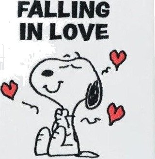 Snoopy Plush notebook / notebook A5 from the Love Season collection