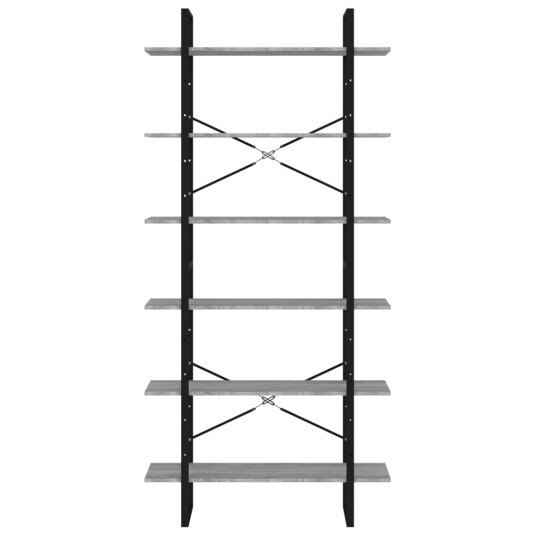 vidaXL H?yskap gr? sonoma 100x30x210 cm konstruert tre