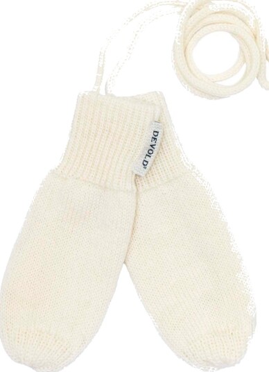 Devold HILDRE MERINO MITTEN BABY Votter Offwhite Devold HILDRE MERINO MITTEN BABY Votter Offwhite