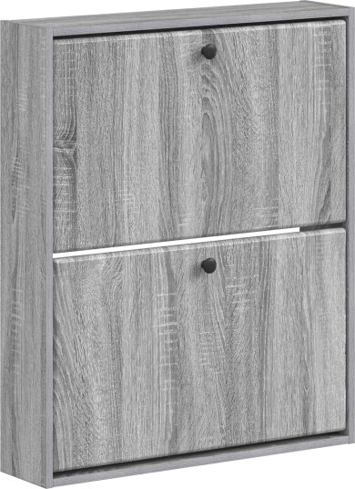 vidaXL Vegghengt skoskap BREDA 71 x 17 x 86 cm Konstruert tre
