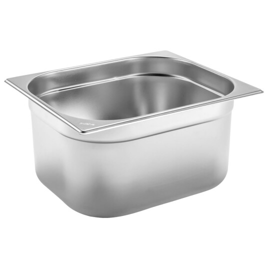 PULSIVA Kantine Basic GN 1/2; Størrelse GN 1/2, 9.5l, 32.5x26.5x15 cm (LxBxD); Sølvfarge