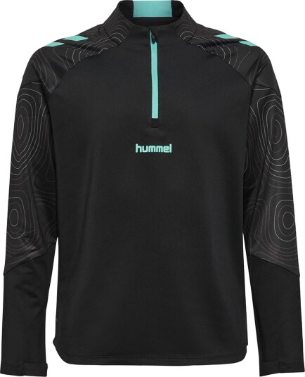 Hummel Genser hmlBlaze 2.0 Training Halv glidelås Black/Pool Hummel 8 år (128) Genser Blå Svart