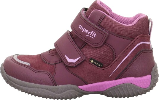 Superfit Storm GTX Vanntette Mid Sneakers, Red/Purple, 34