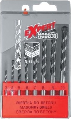 Betongbor Modeco, Sylindrisk 7/4/5/3/6/10/8/9 Mm Sett (Mn-61-109)