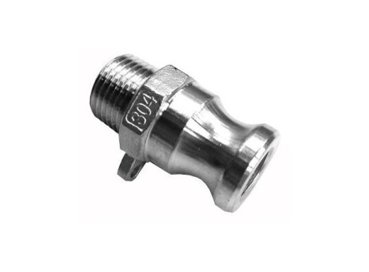 Cam Lock type F male x 1/2" male Cam Lock type F male x 1/2" male