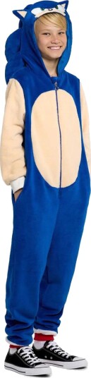 Oppo Sonic the Hedgehog Onesie/Kigurumi Unisex Kostyme til Barn Opposuits 3 4 ÅR Oppo Sonic the Hedgehog Onesie/Kigurumi Unisex Kostyme til Barn Opposuits 3 4 ÅR