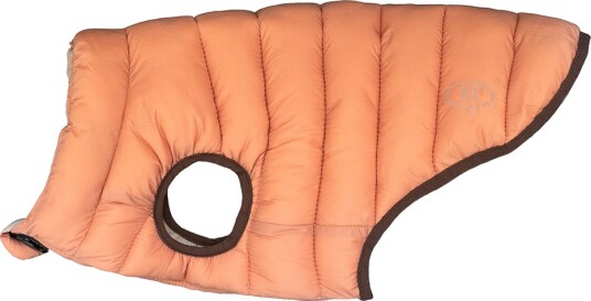 Nomad Tales Bloom Hundefrakk Puffer Oransje/Beige Ca. 40 cm Rygglengde