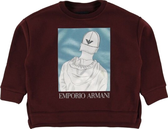 Emporio Armani Collegegenser Bordeaux m. Trykk Emporio Armani 6 år 116 Collegegenser Lilla Rød